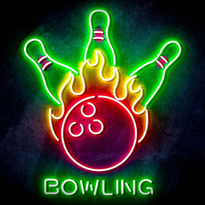 Bowling Ultra-Bright LED Sign with Remote (Neon-Style, LED Technology) - Way Up Gifts