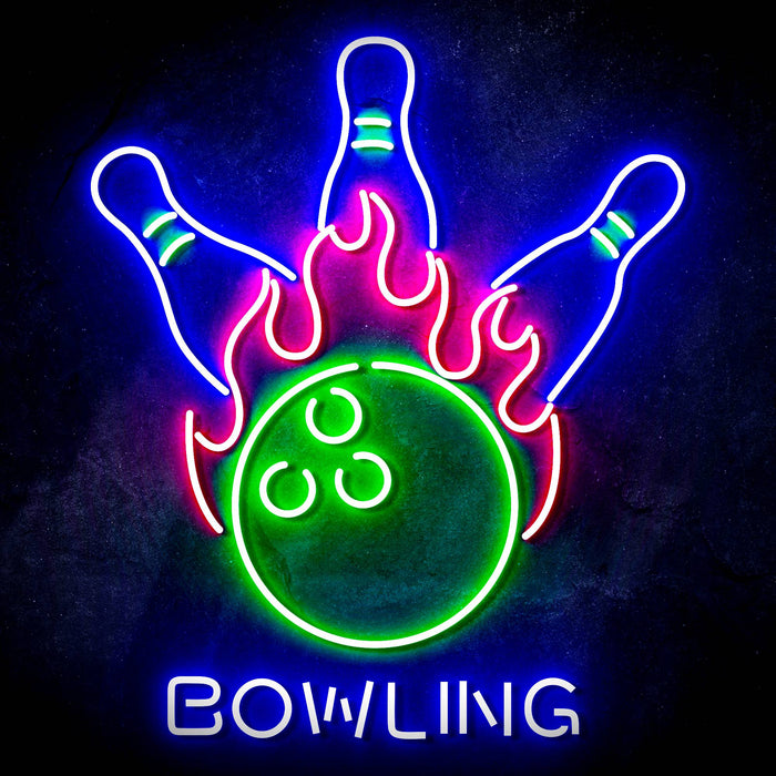 Bowling Ultra-Bright LED Sign with Remote (Neon-Style, LED Technology) - Way Up Gifts