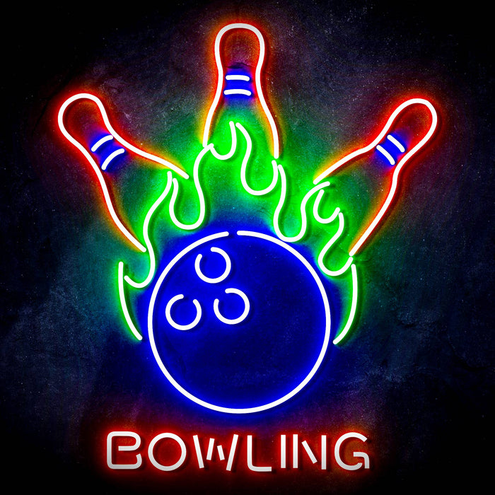 Bowling Ultra-Bright LED Sign with Remote (Neon-Style, LED Technology) - Way Up Gifts