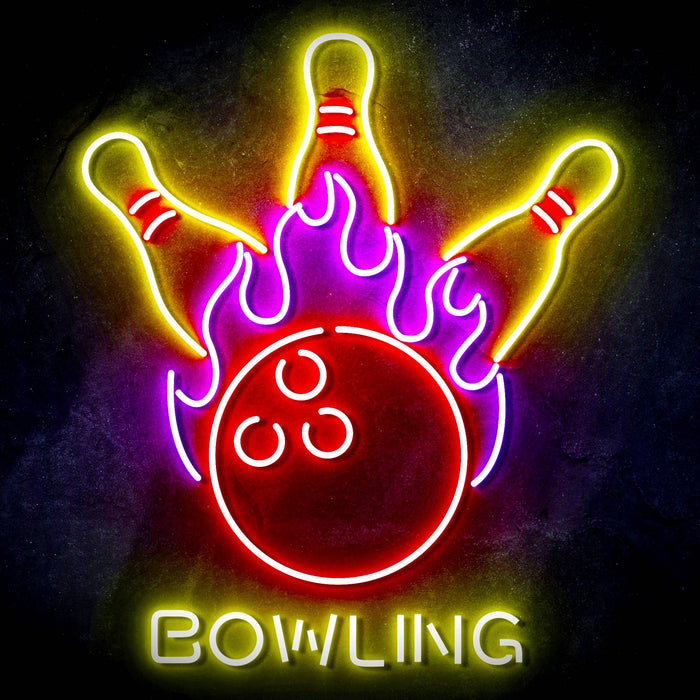Bowling Ultra-Bright LED Sign with Remote (Neon-Style, LED Technology) - Way Up Gifts