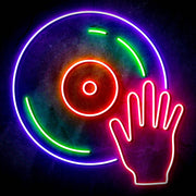 DJ Disc Jockey Turntable Ultra-Bright LED Sign with Remote (Neon-Style, LED Technology) - LED Gift Works