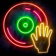 DJ Disc Jockey Turntable Ultra-Bright LED Sign with Remote (Neon-Style, LED Technology) - LED Gift Works
