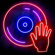 DJ Disc Jockey Turntable Ultra-Bright LED Sign with Remote (Neon-Style, LED Technology) - LED Gift Works