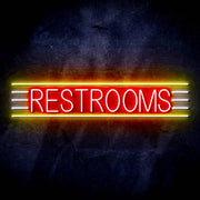 Restrooms Ultra-Bright LED Sign with Remote (Neon-Style, LED Technology) - LED Gift Works