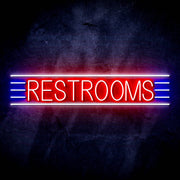 Restrooms Ultra-Bright LED Sign with Remote (Neon-Style, LED Technology) - LED Gift Works