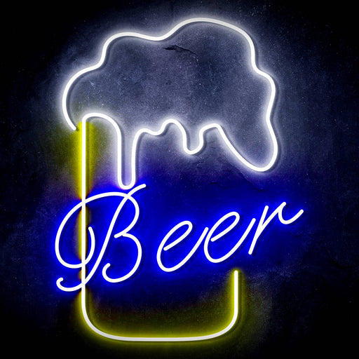 Beer Ultra-Bright LED Sign with Remote (Neon-Style, LED Technology) - Way Up Gifts