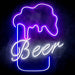 Beer Ultra-Bright LED Sign with Remote (Neon-Style, LED Technology) - Way Up Gifts