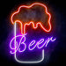 Beer Ultra-Bright LED Sign with Remote (Neon-Style, LED Technology) - Way Up Gifts