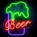 Beer Ultra-Bright LED Sign with Remote (Neon-Style, LED Technology) - Way Up Gifts