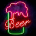 Beer Ultra-Bright LED Sign with Remote (Neon-Style, LED Technology) - Way Up Gifts