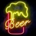 Beer Ultra-Bright LED Sign with Remote (Neon-Style, LED Technology) - Way Up Gifts
