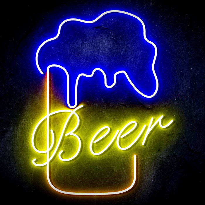 Beer Ultra-Bright LED Sign with Remote (Neon-Style, LED Technology) - Way Up Gifts