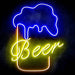 Beer Ultra-Bright LED Sign with Remote (Neon-Style, LED Technology) - Way Up Gifts
