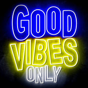 Good Vibes Only Ultra-Bright LED Sign with Remote (Neon-Style, LED Technology) - LED Gift Works