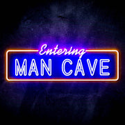 Entering Man Cave Ultra-Bright LED Sign with Remote (Neon-Style, LED Technology) - LED Gift Works