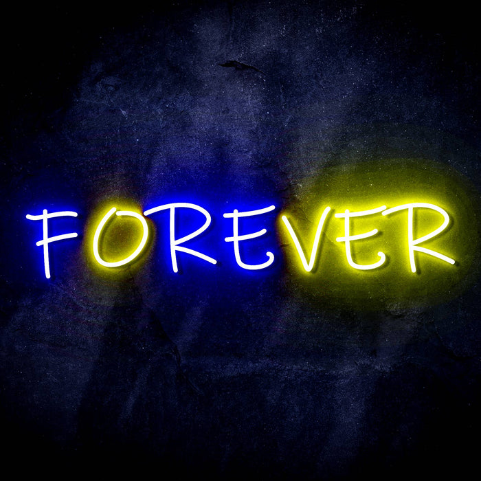 Forever (Over) Ultra-Bright LED Sign with Remote (Neon-Style, LED Technology) - Way Up Gifts