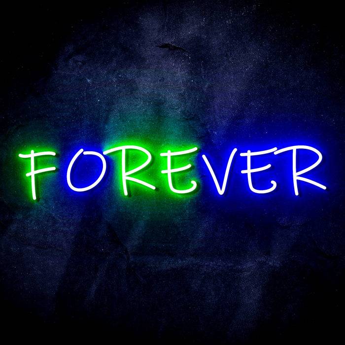 Forever (Over) Ultra-Bright LED Sign with Remote (Neon-Style, LED Technology) - Way Up Gifts