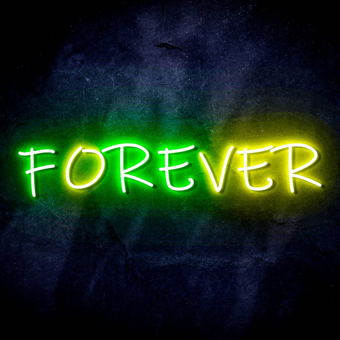 Forever (Over) Ultra-Bright LED Sign with Remote (Neon-Style, LED Technology) - Way Up Gifts
