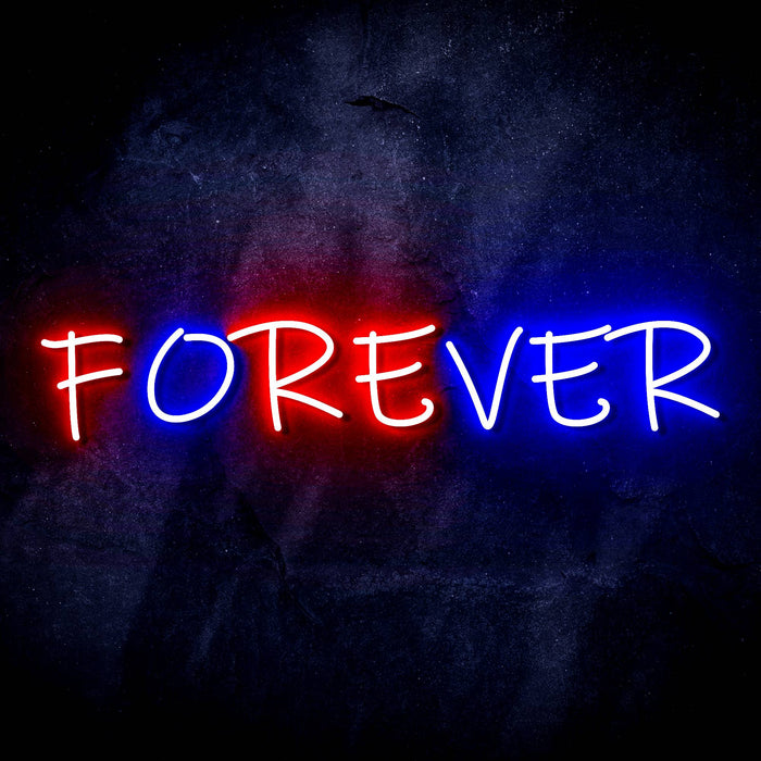 Forever (Over) Ultra-Bright LED Sign with Remote (Neon-Style, LED Technology) - Way Up Gifts
