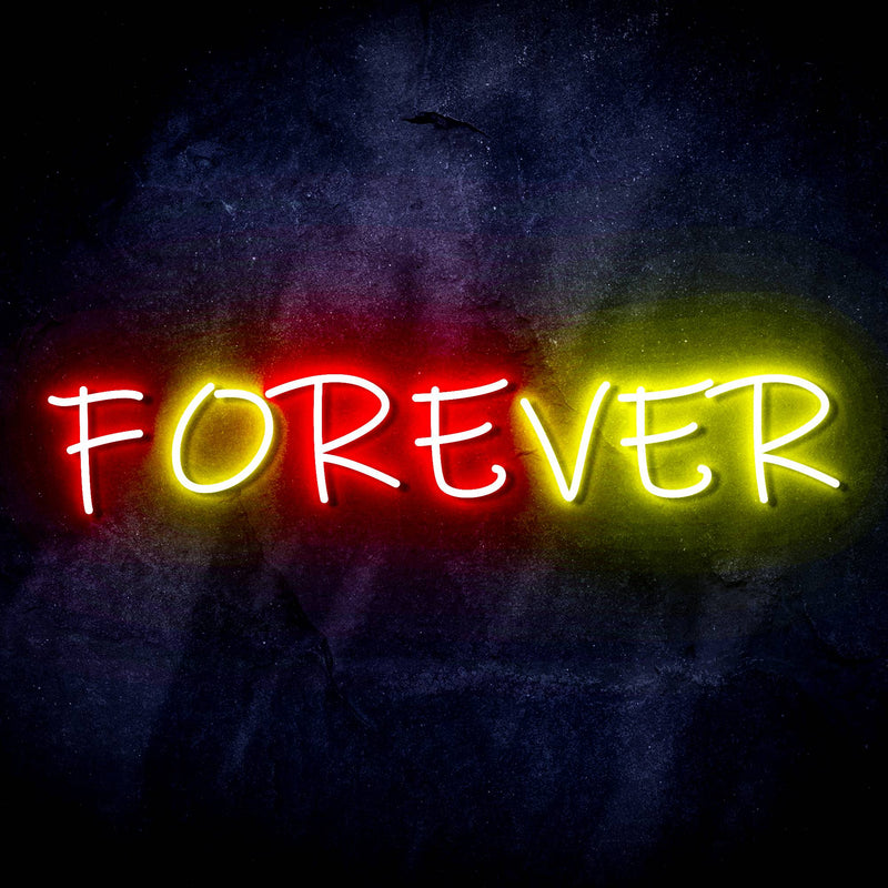 Forever (Over) Ultra-Bright LED Sign with Remote (Neon-Style, LED Technology) - LED Gift Works