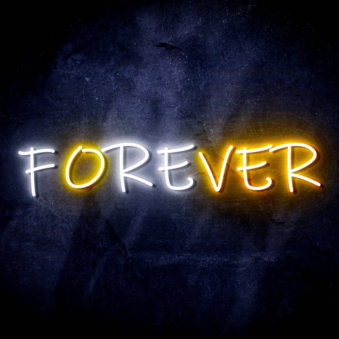 Forever (Over) Ultra-Bright LED Sign with Remote (Neon-Style, LED Technology) - Way Up Gifts