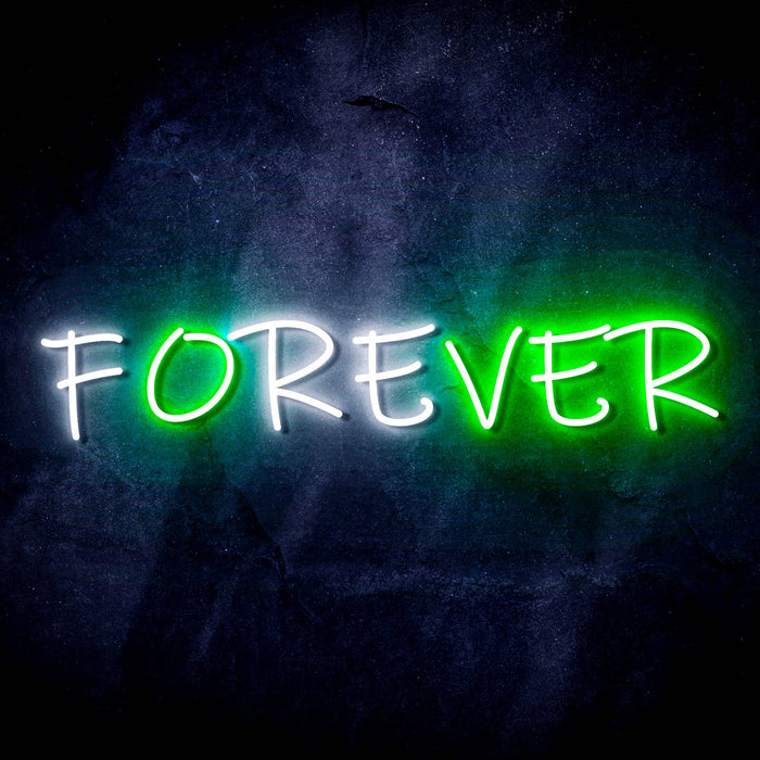 Forever (Over) Ultra-Bright LED Sign with Remote (Neon-Style, LED Technology) - Way Up Gifts