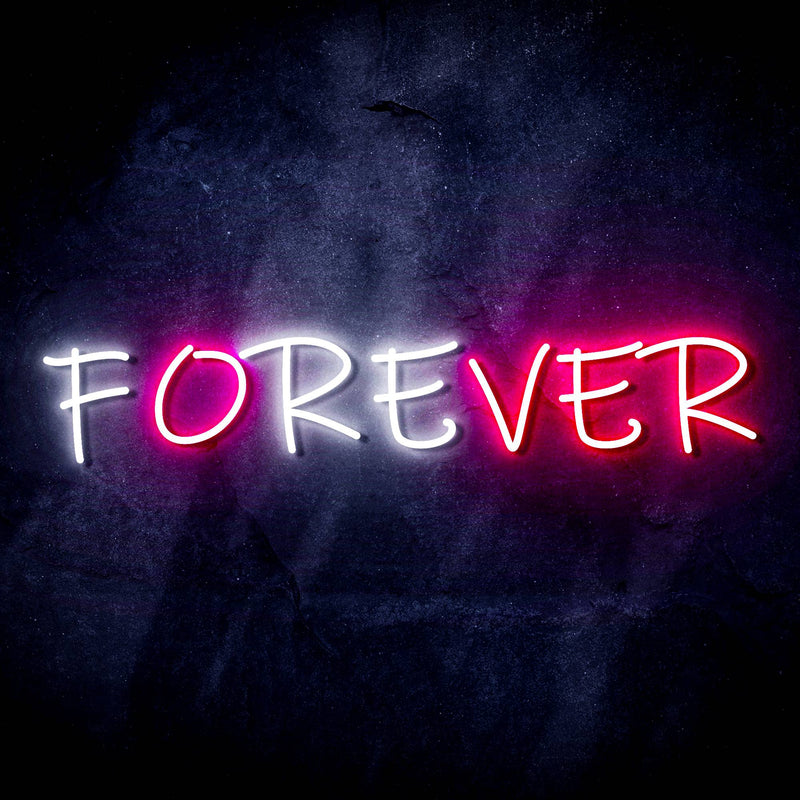 Forever (Over) Ultra-Bright LED Sign with Remote (Neon-Style, LED Technology) - LED Gift Works