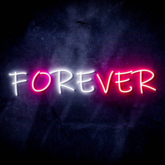 Forever (Over) Ultra-Bright LED Sign with Remote (Neon-Style, LED Technology) - Way Up Gifts