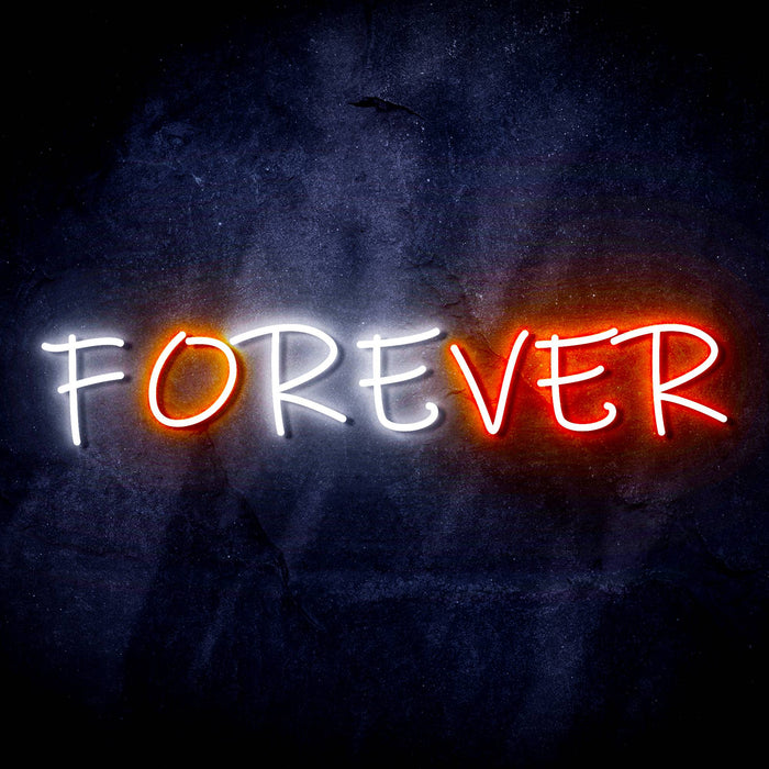 Forever (Over) Ultra-Bright LED Sign with Remote (Neon-Style, LED Technology) - Way Up Gifts