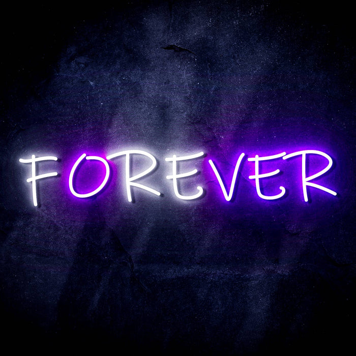 Forever (Over) Ultra-Bright LED Sign with Remote (Neon-Style, LED Technology) - Way Up Gifts