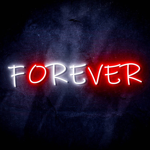 Forever (Over) Ultra-Bright LED Sign with Remote (Neon-Style, LED Technology) - Way Up Gifts