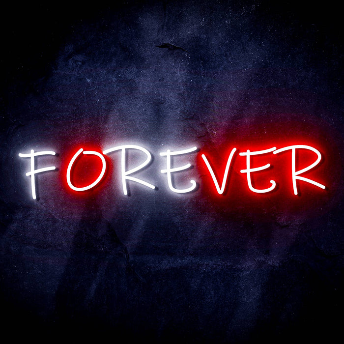 Forever (Over) Ultra-Bright LED Sign with Remote (Neon-Style, LED Technology) - Way Up Gifts