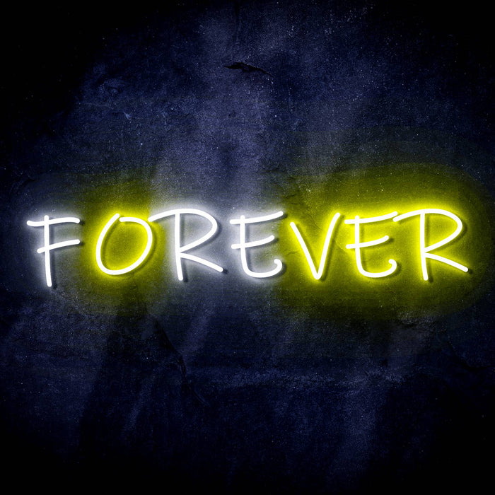 Forever (Over) Ultra-Bright LED Sign with Remote (Neon-Style, LED Technology) - Way Up Gifts