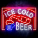 Ice Cold Beer Ultra-Bright LED Sign with Remote (Neon-Style, LED Technology) - Way Up Gifts