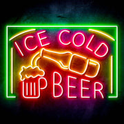 Ice Cold Beer Ultra-Bright LED Sign with Remote (Neon-Style, LED Technology) - LED Gift Works