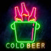 Cold Beer Ultra-Bright LED Sign with Remote (Neon-Style, LED Technology) - Way Up Gifts