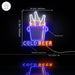 Cold Beer Ultra-Bright LED Sign with Remote (Neon-Style, LED Technology) - Way Up Gifts