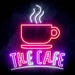 Coffee The Cafe Ultra-Bright LED Sign with Remote (Neon-Style, LED Technology) - Way Up Gifts