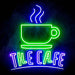 Coffee The Cafe Ultra-Bright LED Sign with Remote (Neon-Style, LED Technology) - Way Up Gifts