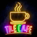 Coffee The Cafe Ultra-Bright LED Sign with Remote (Neon-Style, LED Technology) - Way Up Gifts