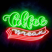Coffee Break Ultra-Bright LED Sign with Remote (Neon-Style, LED Technology) - LED Gift Works