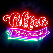 Coffee Break Ultra-Bright LED Sign with Remote (Neon-Style, LED Technology) - LED Gift Works