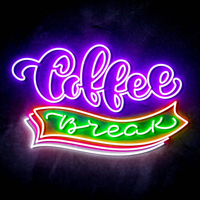 Coffee Break Ultra-Bright LED Sign with Remote (Neon-Style, LED Technology) - Way Up Gifts