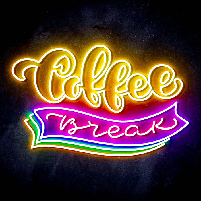 Coffee Break Ultra-Bright LED Sign with Remote (Neon-Style, LED Technology) - Way Up Gifts