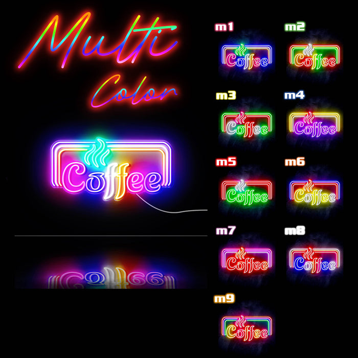 Hot Coffee Ultra-Bright LED Sign with Remote (Neon-Style, LED Technology) - Way Up Gifts