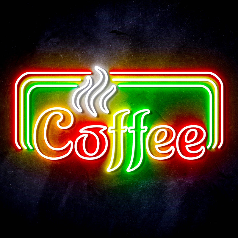 Hot Coffee Ultra-Bright LED Sign with Remote (Neon-Style, LED Technology) - LED Gift Works