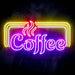 Hot Coffee Ultra-Bright LED Sign with Remote (Neon-Style, LED Technology) - Way Up Gifts