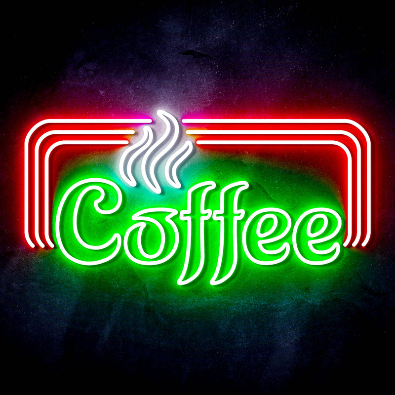 Hot Coffee Ultra-Bright LED Sign with Remote (Neon-Style, LED Technology) - LED Gift Works