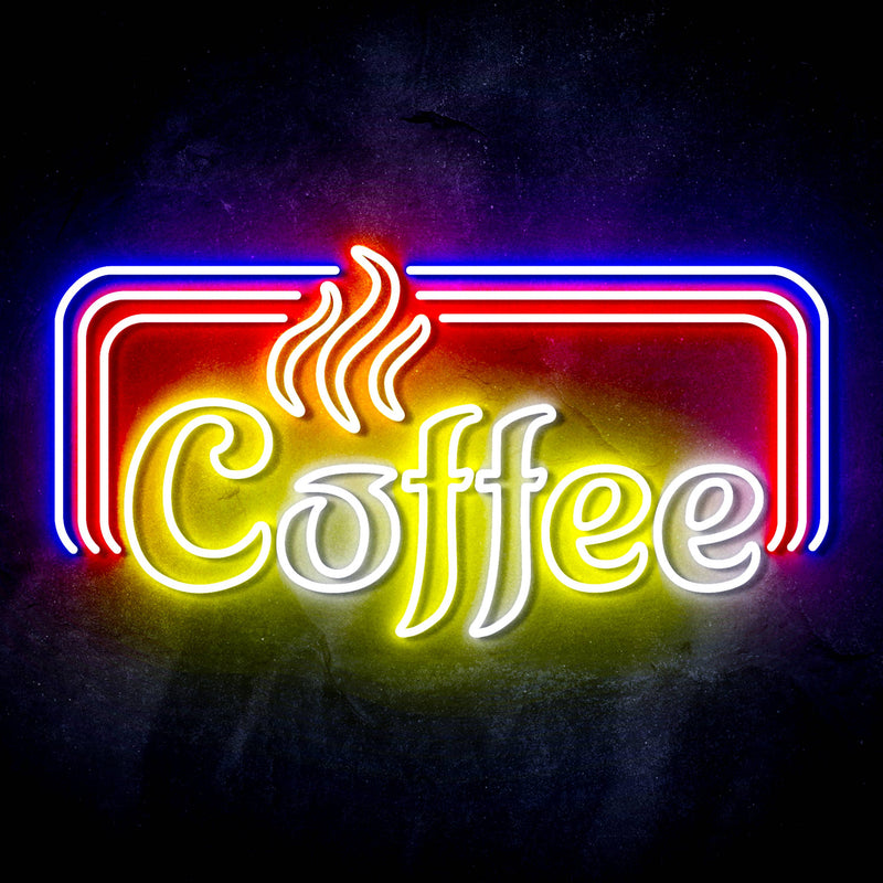 Hot Coffee Ultra-Bright LED Sign with Remote (Neon-Style, LED Technology) - LED Gift Works