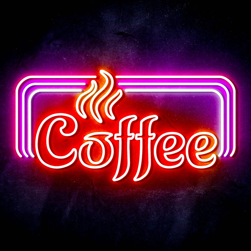 Hot Coffee Ultra-Bright LED Sign with Remote (Neon-Style, LED Technology) - LED Gift Works